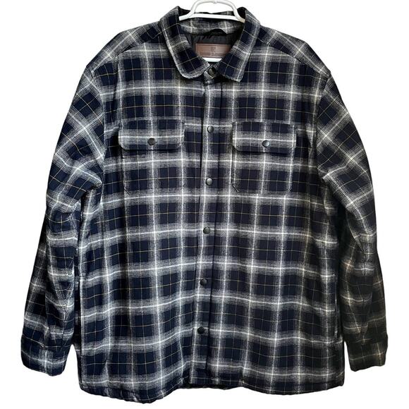 Men's Rugged Elements Multicolor Check Insulated Shirt Utility Plaid Jacket  XXL - Picture 1 of 11